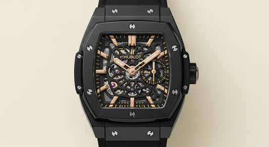 Hublot Square Bang Shadow Edition – Champagne Gold Case with Matte Black Ceramic Bezel